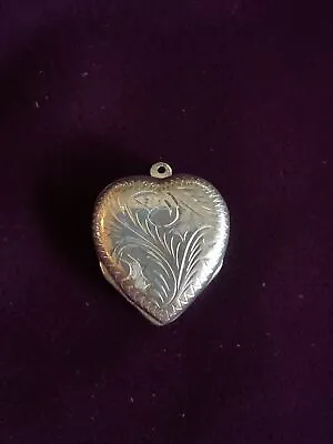 Sterling Silver Heart Locket Vintage • $20