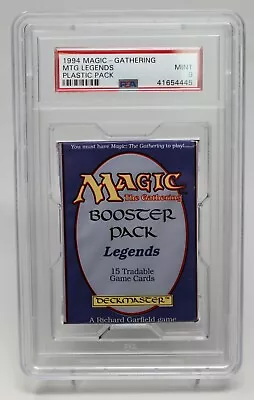 Legends Booster Pack English Graded PSA 9 Mint #41654445 MTG Magic LAST ONE !! • $995