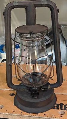 Dietz Antique Oil Lantern With Ham's No. 0 Tubular Globe • $125