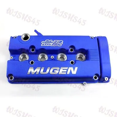 MUGEN Style Engine Valve Cover For Honda Civic B16 B17 B18 VTEC B18C DOHC Blue • $116.22