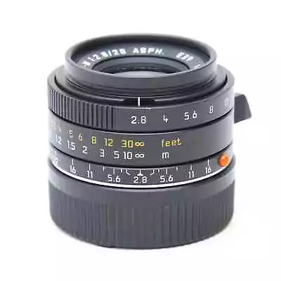 Leica Elmarit M 28mm F/2.8 ASPH 6bit #11606 Black #48 • $1646