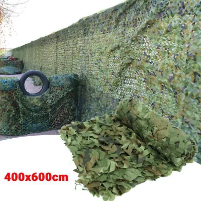 4mx6m Camo Net Hunting Shooting Camouflage Hide Army Camping Woodland Netting UK • £18.99