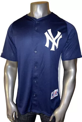 Official Majestic New York Yankees Mark Teixeira Men’s XL Blue Baseball Jersey • $30