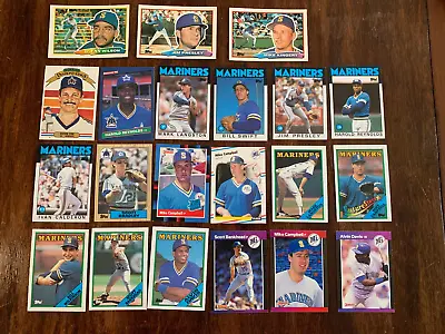 57 Diff Seattle Mariners Card Lot - Inc Autograph Rookies 1982 - • $3.99