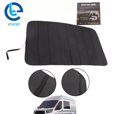 Insulated Front Windshield Cover For 2015-2022 Ford Transit Van Medium/High Roof • $122.60