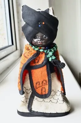 1950s 1960s Vintage Black National Costume Doll Africa - 15cm High • £9.25