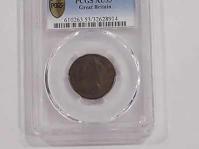 1736 Great Britain 1/4D Farthing PCGS AU53 • $509.40