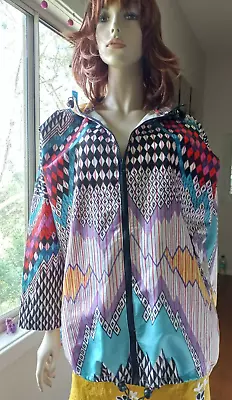 Gorman Kate Kosek Bright Colorful 100% Polyester Size 8 Raincoat Designed In Au. • $22.83