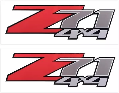 Two Pc Z71 4x4 Decals Stickers For 2007-2013 1500HD 2500 HD (RED) • $12.99