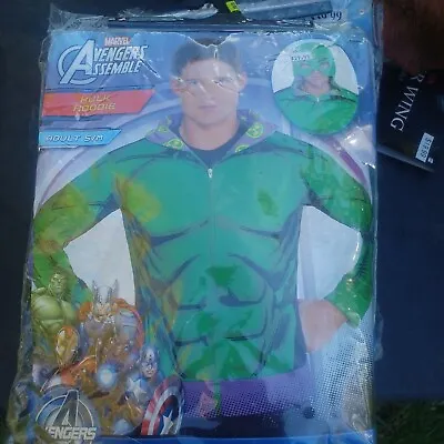Marvel Avengers Adult Hulk Hoodie Halloween Costume Assemble Size S/M Muscles • $19.99