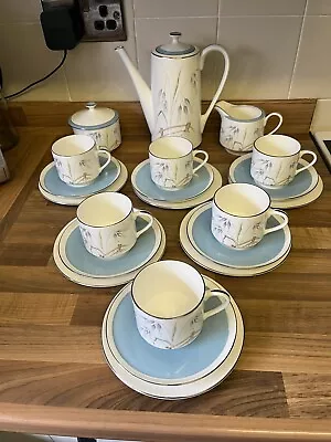 £37.99 • Buy Aynsley Flying Wild Pattern 21 Piece Coffee /Tea Set 1st Quality C1939 Pale Blue