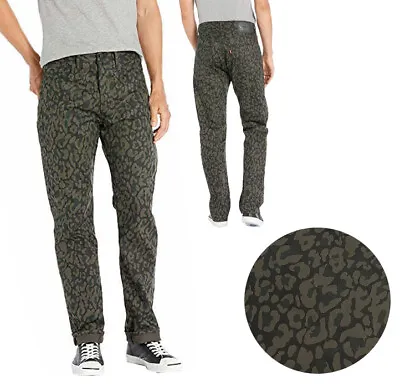 Levi's Men's 501 Original Fit Bubble Leopard Print Camo Pattern Jeans 005012871 • $41.99