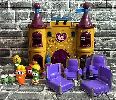 Veggie Tales Castle Duke And The Great Pie Wars Playset W Figures & Furniture • $62.74