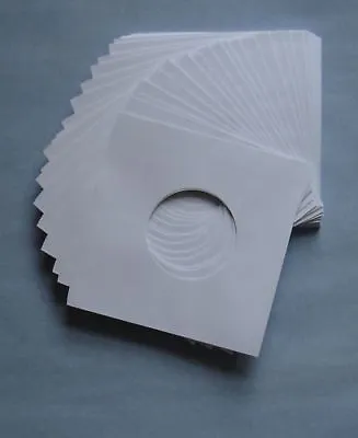 7  WHITE PAPER RECORD SLEEVES - (pack Of 100) Superb Quality!!! • £9.99