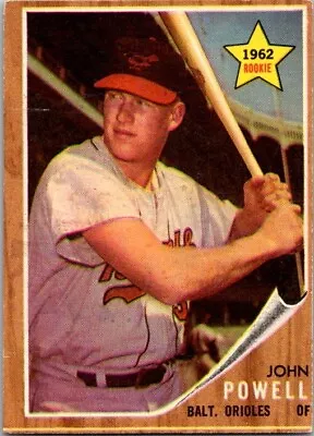1962 Topps BOOG POWELL ROOKIE Baltimore Orioles #99 About EX Condition (3) • $9