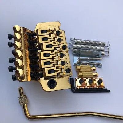 Gold Ibanez Guitar Double Locking Lic Bridge Tremolo System Set • £64.79