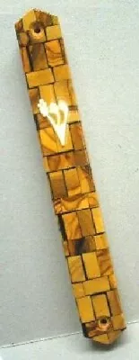 MEZUZAH CASE Of OLIVE WOOD Size 12 (5 ) • $7.40