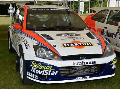 130+ IMAGES MARTINI LIVERIED WRC FORD FOCUS RS COLIN McRAE CARLOS SAINZ • £19.99