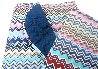 MISSONI HOME CRIB QUILT COMFORTER FOOT WARMER 35x47in COTTON SATEEN GABRIEL T60 • $160