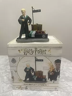 Department 56 Harry Potter Draco Waits At Platform 9 3/4! Rare! New! • $115