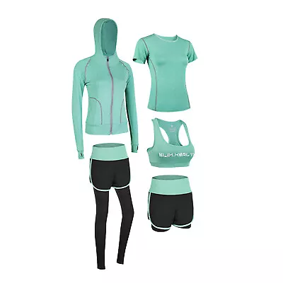 T-shirt 5 Sets Of Sports Suit Yoga Gymnastics Including Long Sleeve Short Sleeve • $29.98