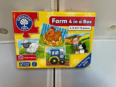 £1.50 • Buy Orchard Toys Farm 4 In A Box Puzzles Age 3+