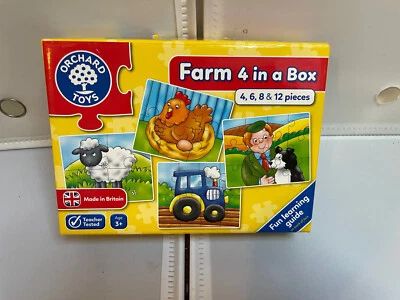 £1.50 • Buy Orchard Toys Farm 4 In A Box Puzzles Age 3+
