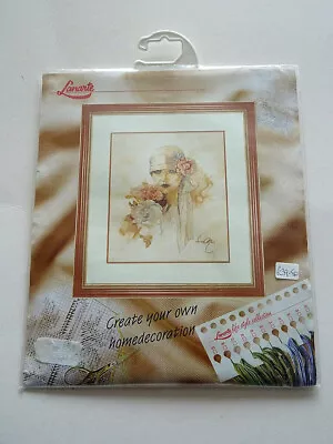 Lanarte Cross Stitch Kit - Sara Moon - Lady With Pink Flower - Design 34430 • £30