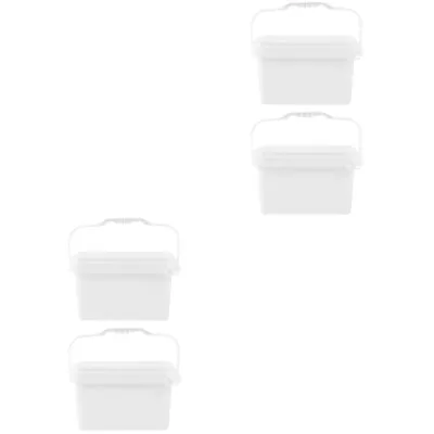 4 Pcs Bucket With Lid Paint Storage Packaging Rectangle • £23.99