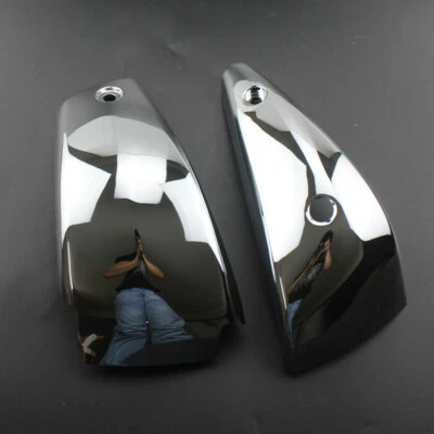 $75.21 • Buy 2x Chrome Motorcycle Battery Side Cover For Yamaha V Star 1300 XVS1300 2007-2017