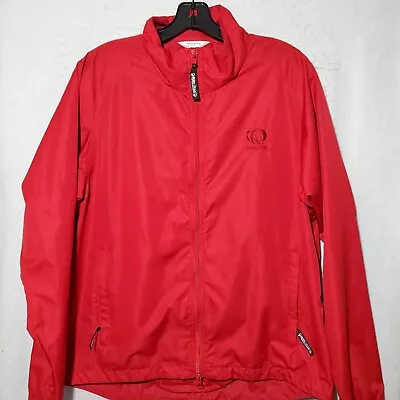 Pearl Izumi Rain Jacket Men's Medium Packable Cycling Red Long Sleeve  • $29.97