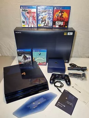 $805 • Buy Sony PlayStation 4 Pro 500 Million Limited Edition Console Translucent Blue Read