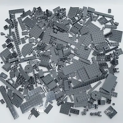 LEGO Dark Grey 500g Bulk Assorted Bricks Mixed Pieces Parts Tile Stud 0.5kg F • $34.99