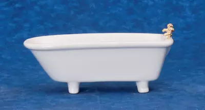 Miniature Dollhouse 1:12 Scale White Tub - D6405tb • $9.99