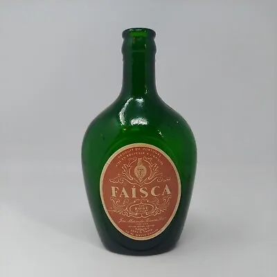 Faisca Portugal Green Glass Wine Bottle / Vintage Wine Bottle  • $9.98