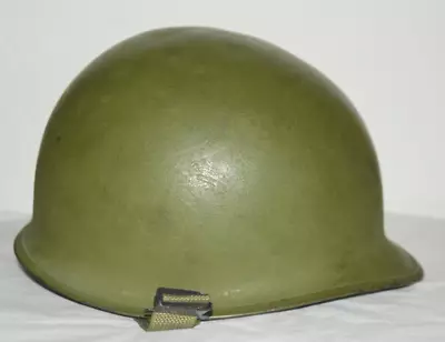 Vintage US Army Green Military Helmet With Liner • $67.99