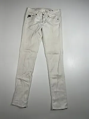 G-STAR RAW MIDGE SKINNY Jeans - W29 L34 - White - Great Condition- Women’s • £29.99