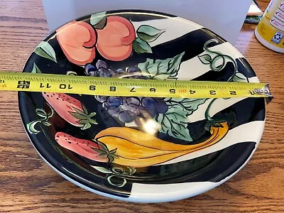 Vicki Carroll Vintage Bon Appétit Large Serving Bowl 12  • $44.99