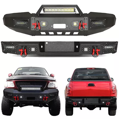 Brand New Front And Rear Bumper W/D-Rings&LED Lights For 1997-2003 Ford F150 • $626.99