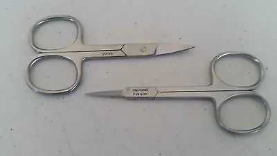 2Pcs Nail Scissors Cuticle Nail Care Nipper Scissors Manicure  • $7.99