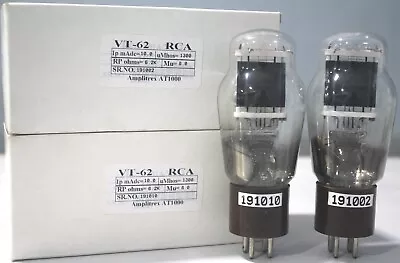 VT62 801A RCA Amplitrex Tested 1 Match Pair 2 Pcs • $435