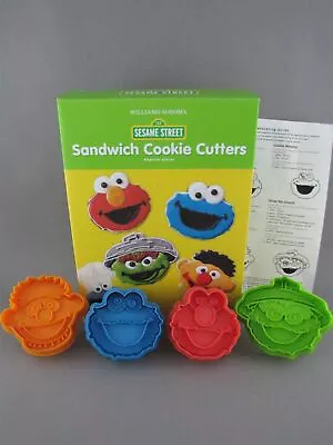 Sesame Street Cookie Cutter Williams Sonoma Ernie Oscar Elmo Monster Spring Load • $28.34