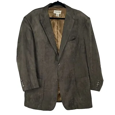 Pronto Uomo Mens Size XL Brown Corduroy Blazer Sport Coat Sport Jacket • $34.99