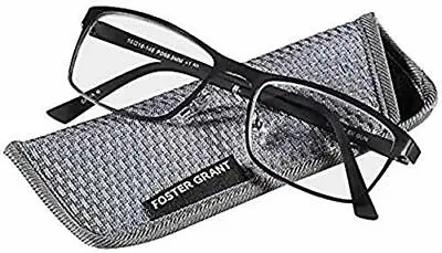 *DISCOUNTED Foster Grant Eli Gun Men's Reading Glasses ~ Pick Strength • $12.34