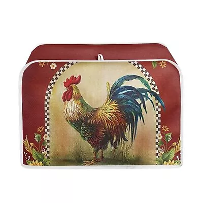 Rooster 2 Slice Toaster Cover Bread Toaster Oven Dustproof Cover Kitchen Sma... • $20.62