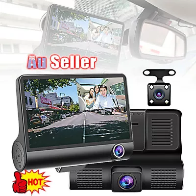 1080P Dual Lens Camera  Screen Car DVR Dash Cam Rearview Video Recorder  KJ • $37.33