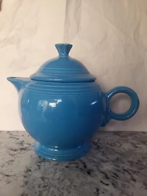 Fiestaware Turquoise Large Teapot With Lid Ring Handle Fiesta • $55