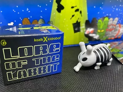 Kozik X Kidrobot Lore Of The Labbit 1.5  Mini Smorkin Labbit Black Bones Vinyl • $6