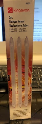 £6.99 • Buy 3x 400W Halogen Heater Replacement Tubes 197mm Fire Bar Heater Lamp Element Bulb