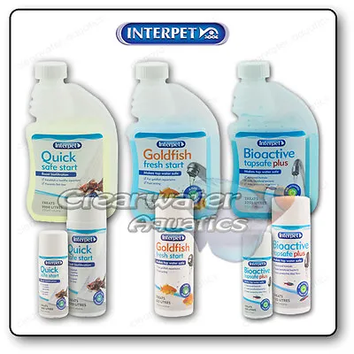 Interpet Aquarium Tap Water Dechlorinator Tank Treatment Bacteria Filter Starter • £6.99